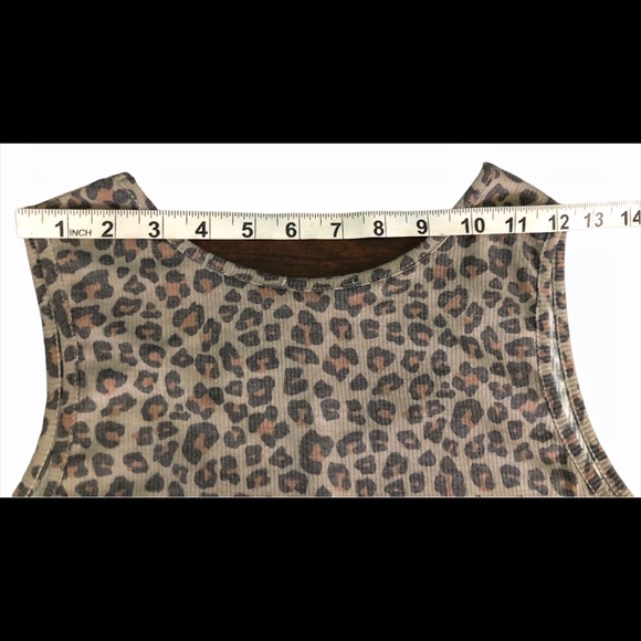 Entro Womens Leopard Print Sleeveless Knit Top - Picture 10 of 12
